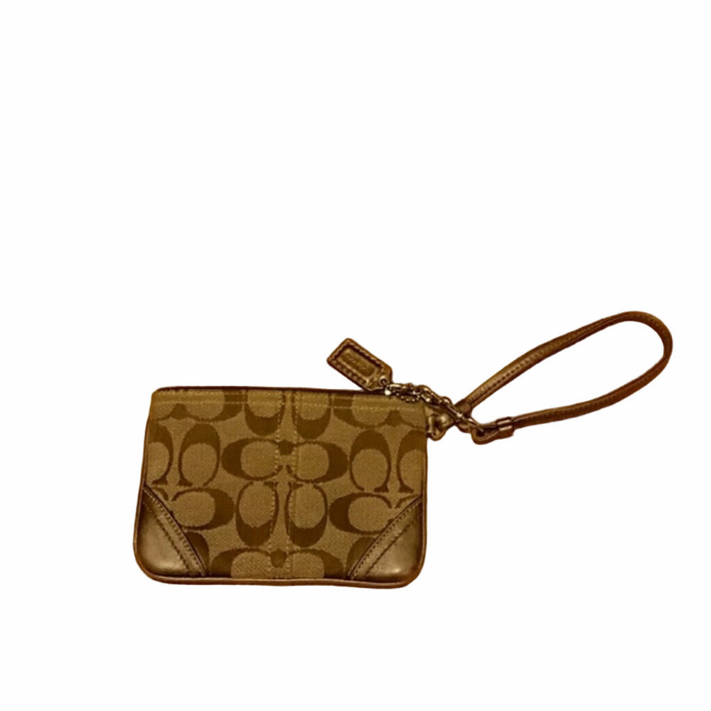 Coach Brown Wristlet  Pattern